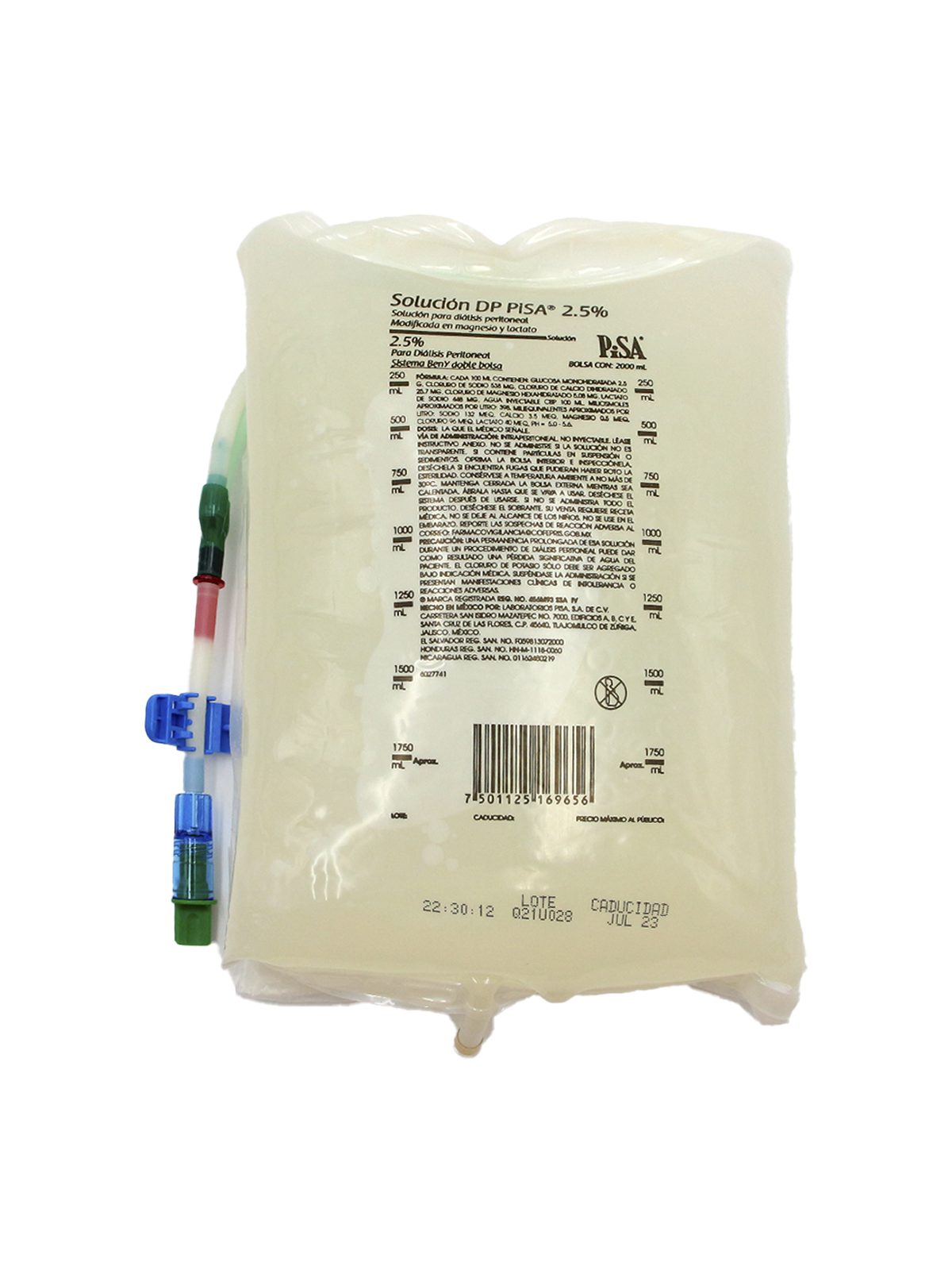 Caja Dialisis 2.5% C-8 Bolsas 2Lts Pisa